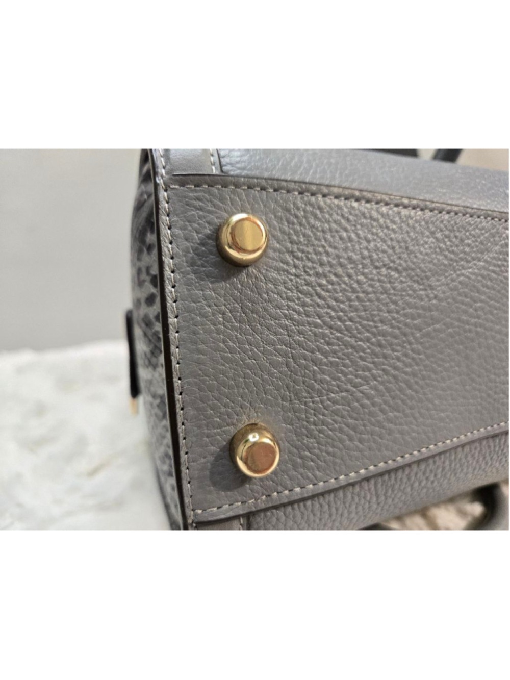 NWOT Coach Grace Carryall in Gold/Granite - Picture 13 of 16